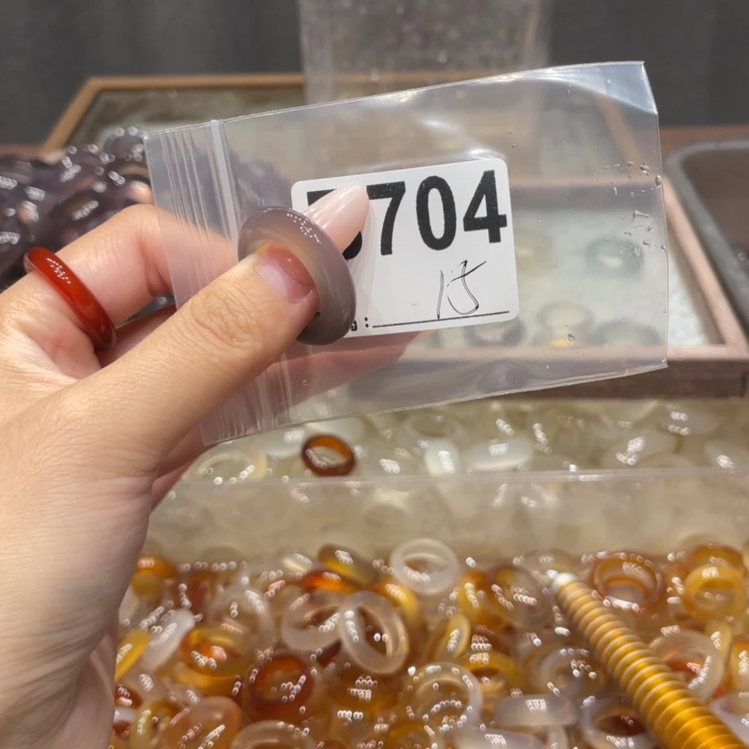 玛瑙/玉髓未镶嵌戒指704