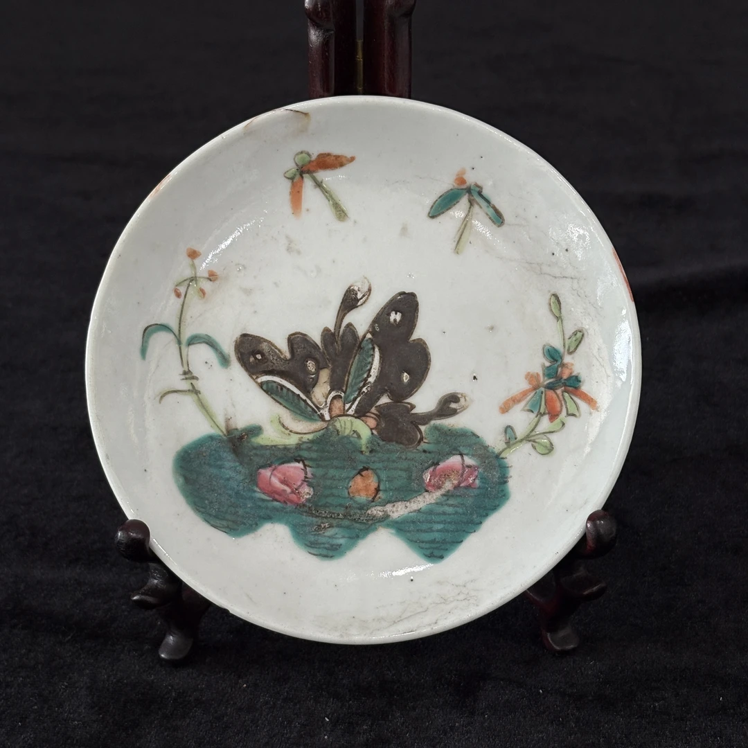 粉彩花蝶盘BPD499（93）