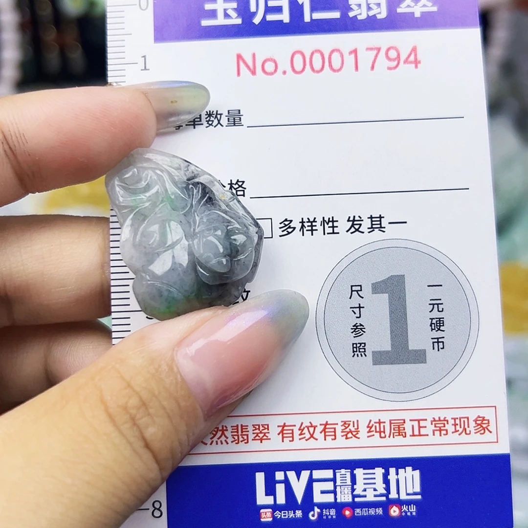 翡翠未镶嵌颈饰1111