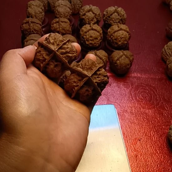 大***勾把件文玩核桃四棱核桃