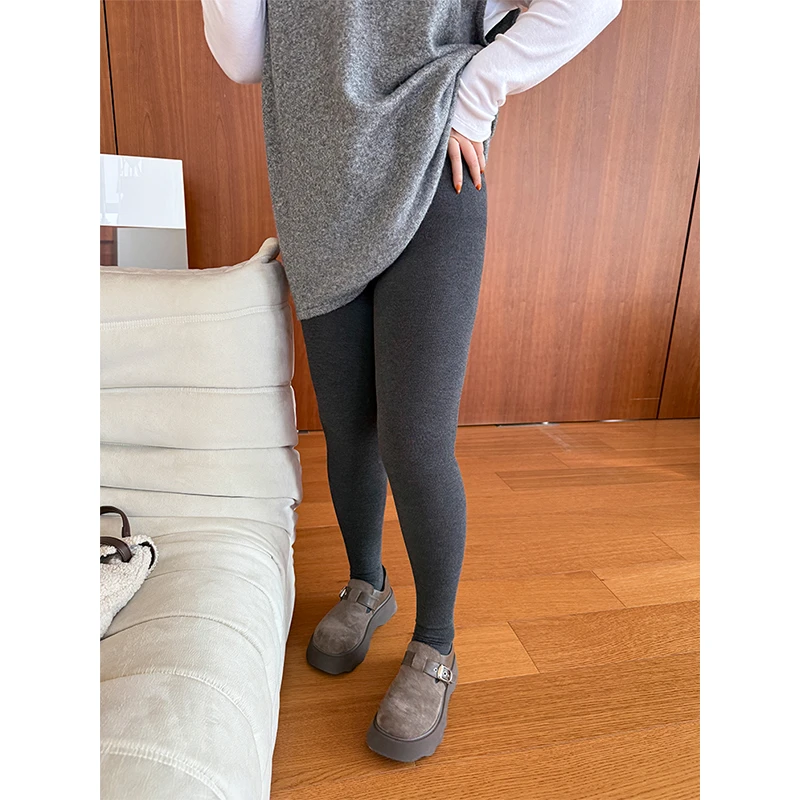 300G冬季加绒连脚袜/木子理想胖mm大码200斤收腹微压连裤袜保暖