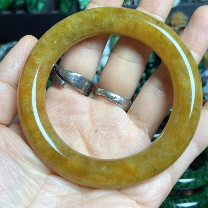 翡翠挂件未镶嵌棒*糖57.9圈口加证书