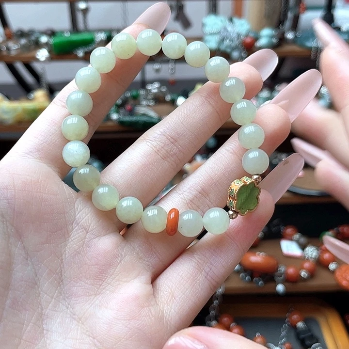 未镶嵌手链和田玉（糖玉）饰品