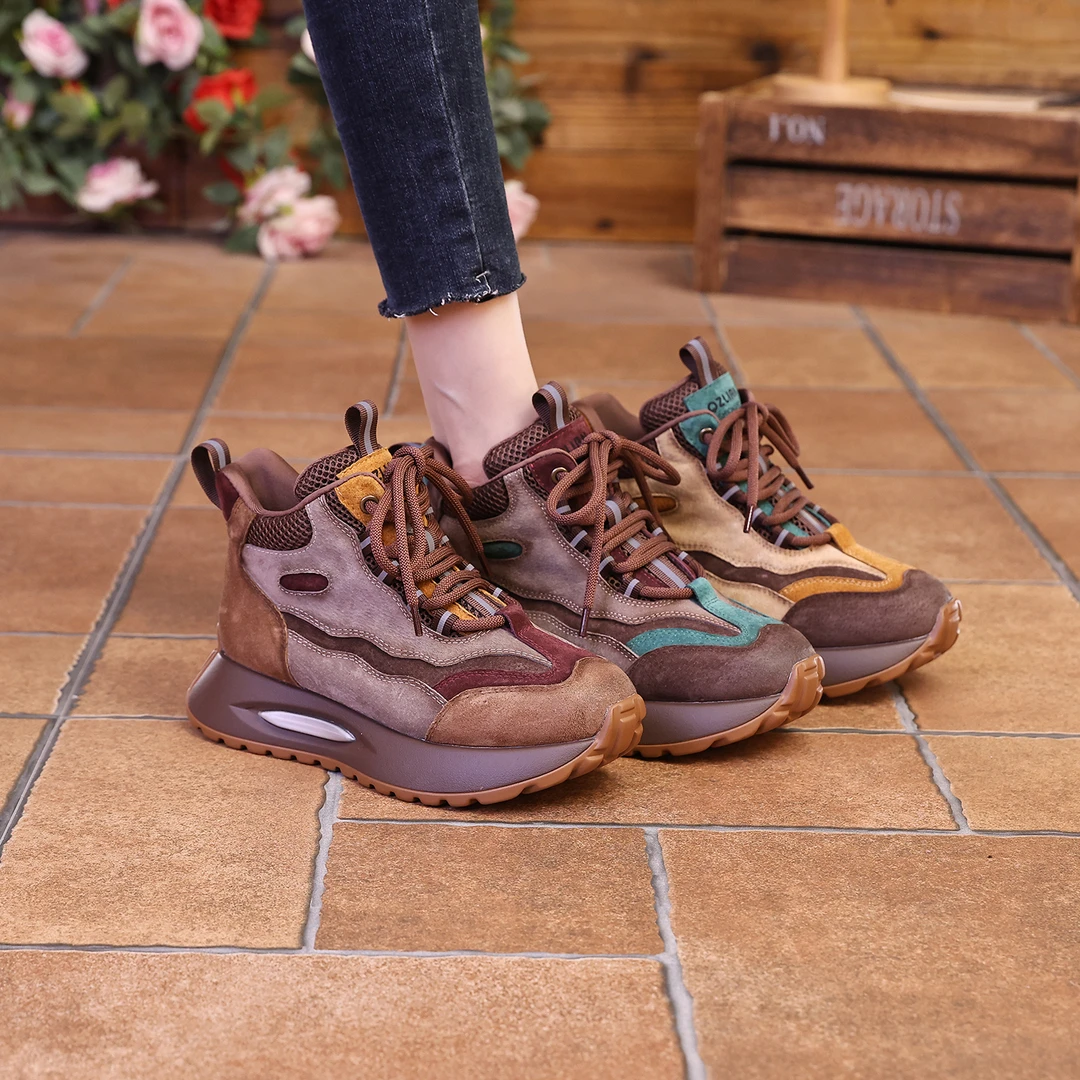 千之恋现货增高5CM2024秋冬新款轻奢软底休闲高级感气质女鞋5133