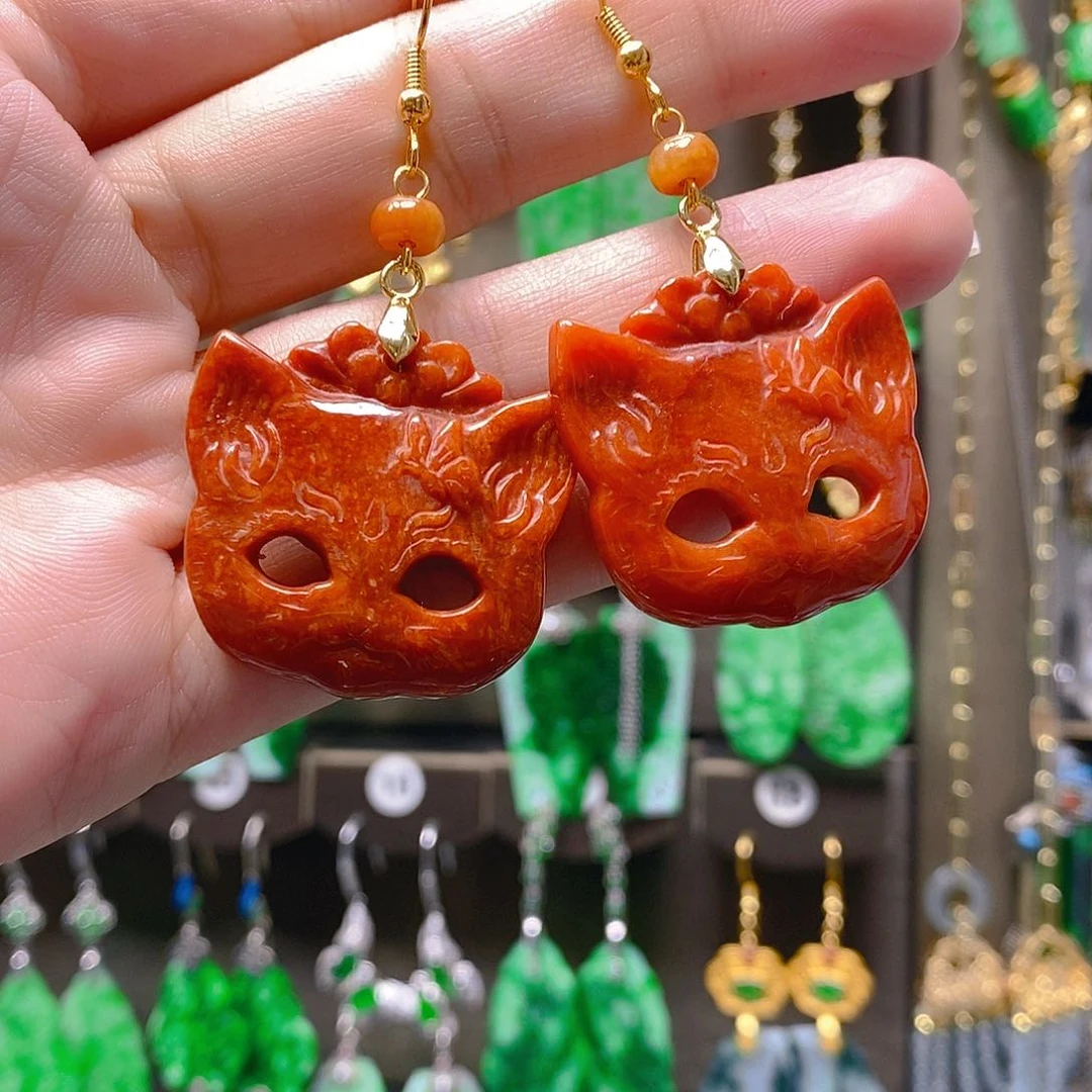 未镶嵌翡翠耳饰翡翠