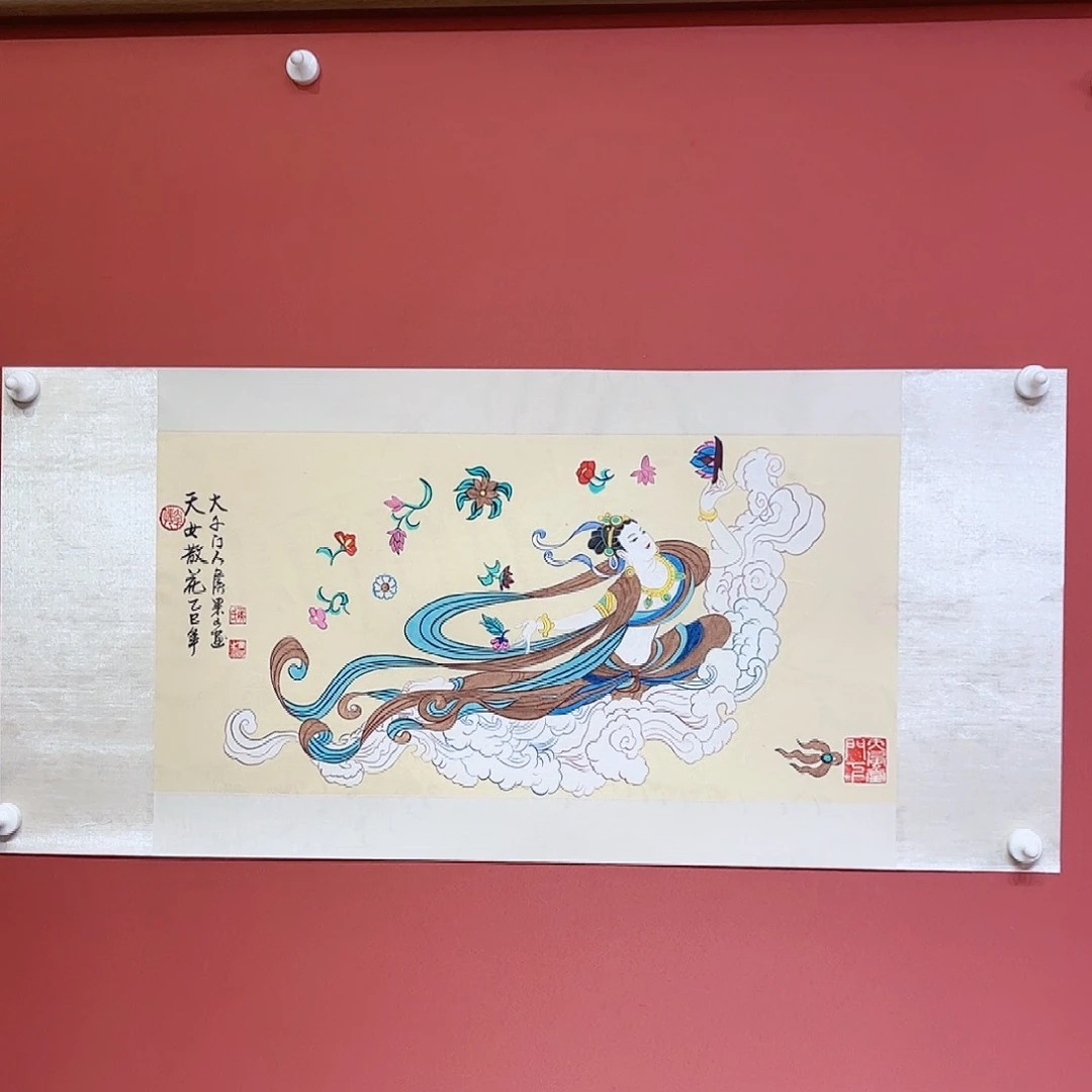 国画侯果山老师亲笔手绘作品朵