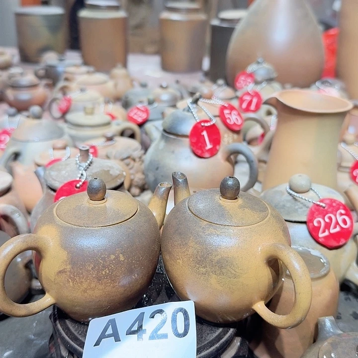 用***9茶壶紫砂坭兴陶柴烧