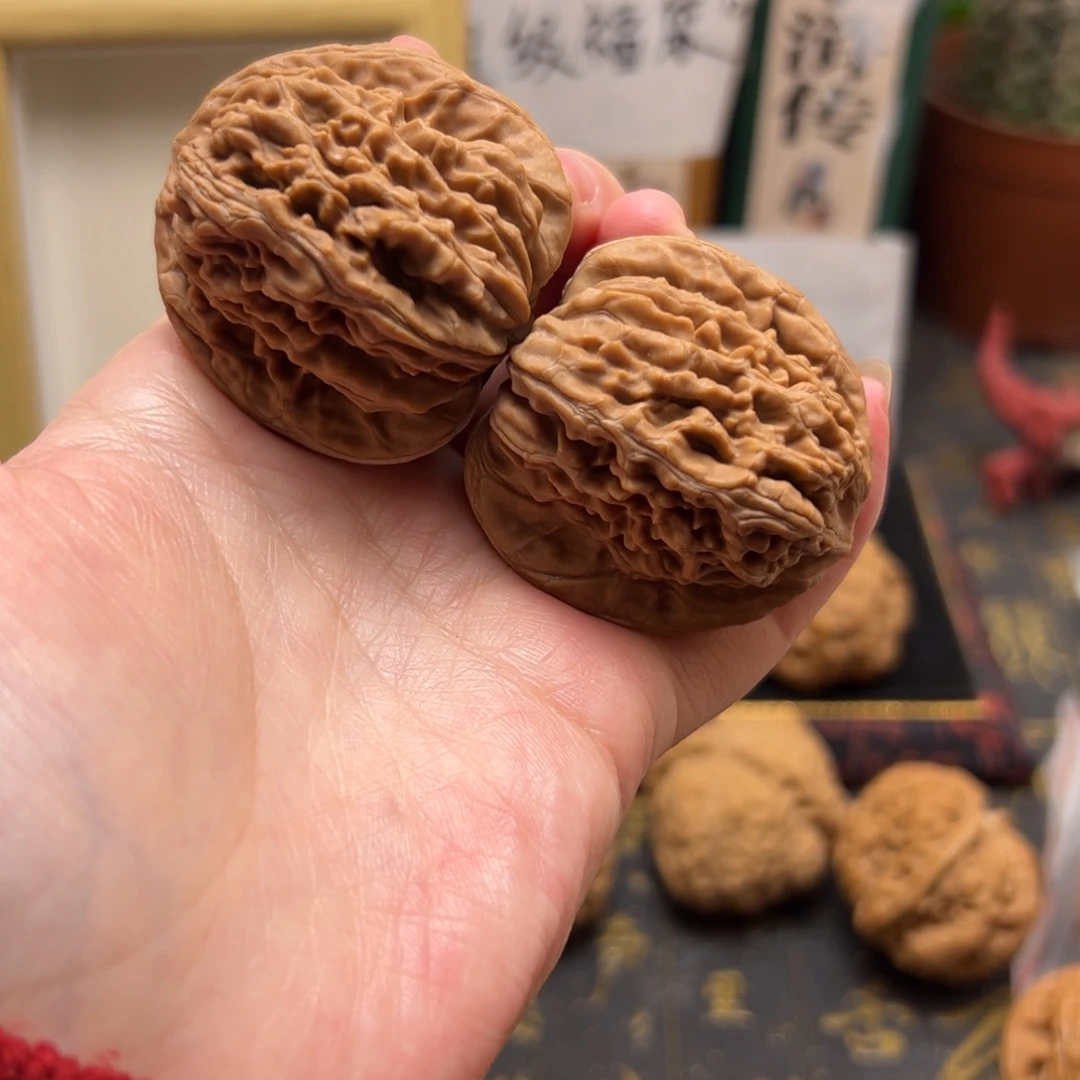 正***燃把件文玩核桃43全品四座楼