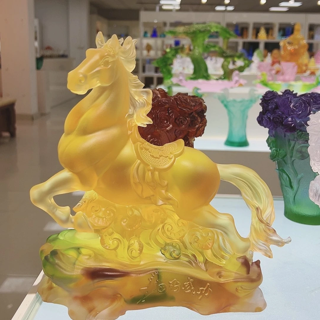 【闪购商品】手工艺品琉璃曦马到成功
