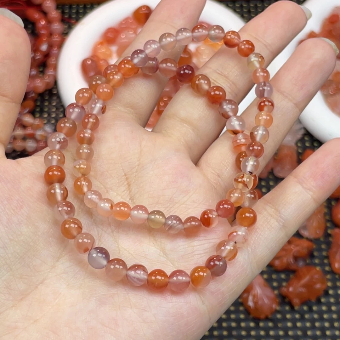 南红玛瑙未镶嵌配饰多宝单圈组合