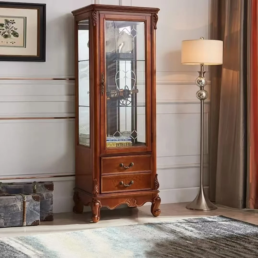 美式高端家用酒柜实木家具