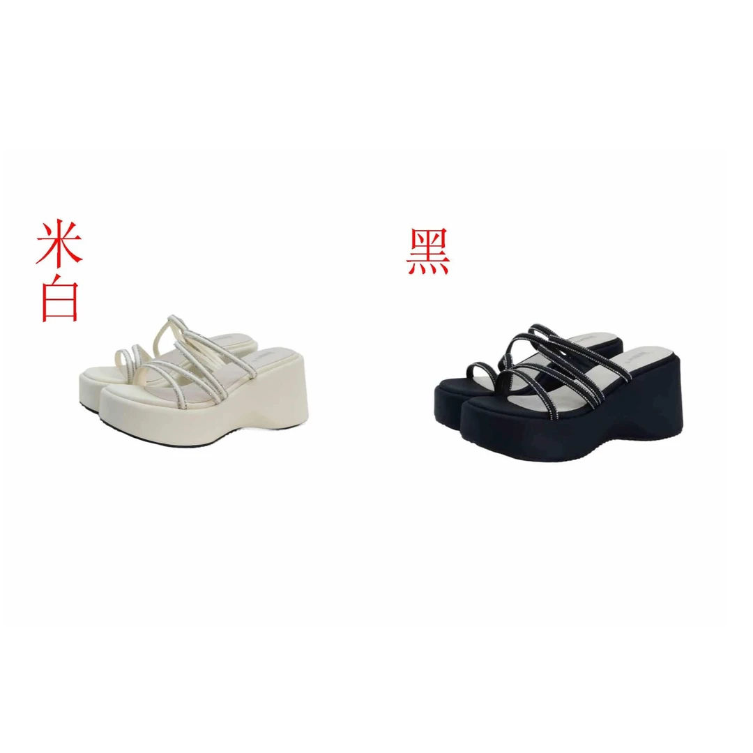 IEF/爱依服2024新款夏季女圆头露趾厚底拖5711-2736-3-