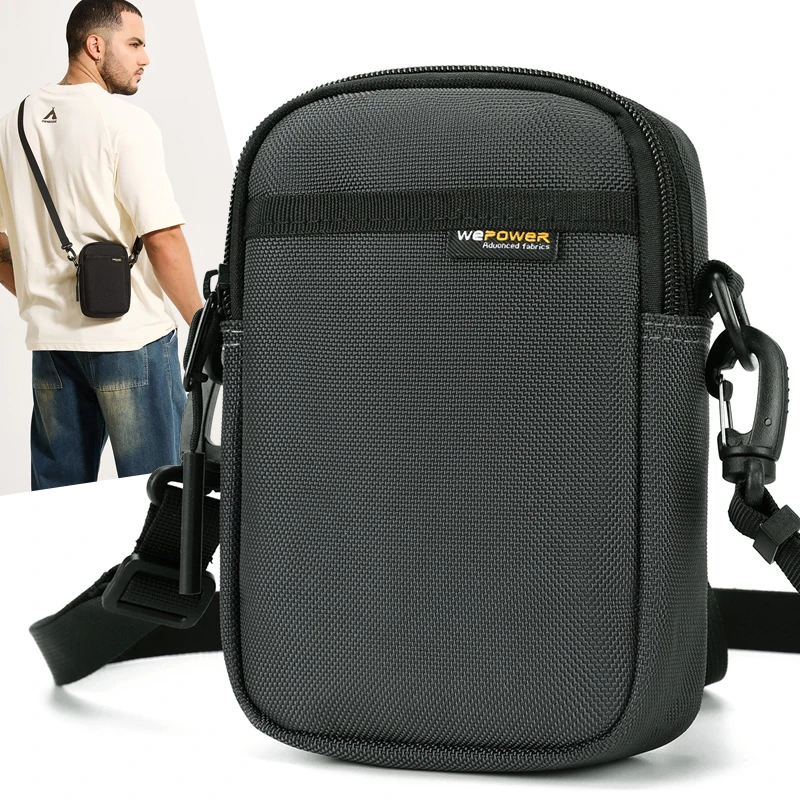 腰间轻便户外手机包小挎包竖款腰包男款专用出门随身小包迷你斜挎