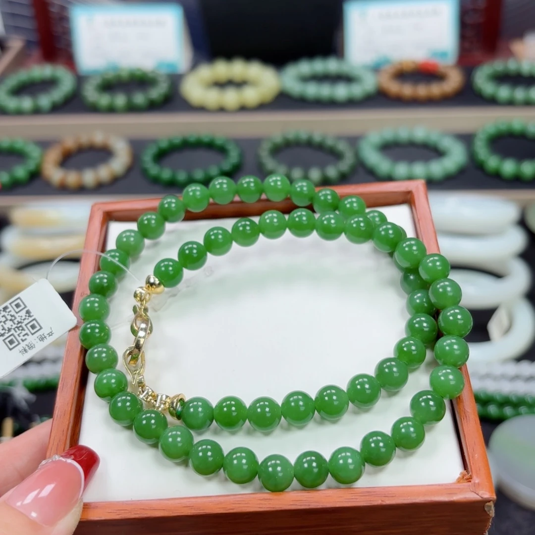 和田玉未镶嵌手链