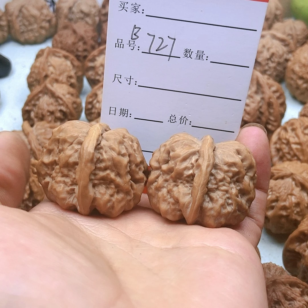 文玩核桃把件727号蛤蟆头38尺