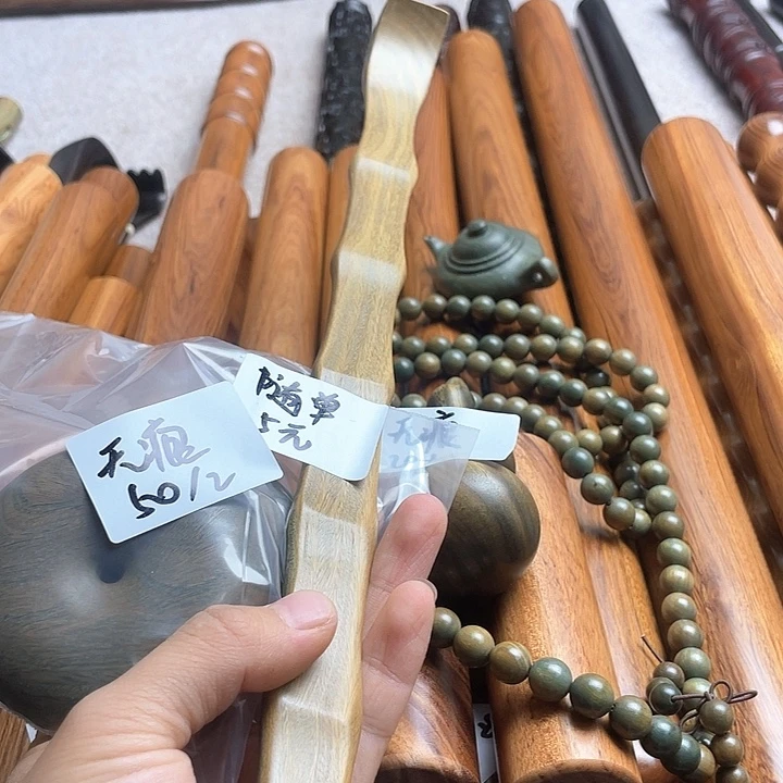 阿根廷绿檀平安扣加葫芦➕痒痒挠