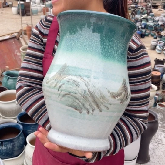 紫砂花盆口20高31正品正品