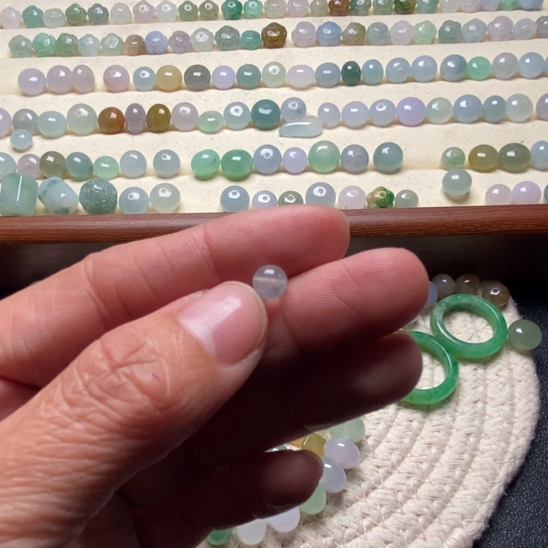 翡翠散珠法****尘天然翡翠A货散珠