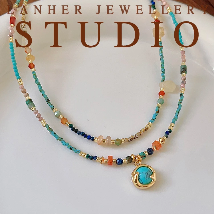 钛钢项链 【南法花园】原创手工轻奢ins百搭时尚项链女款锁骨链X150