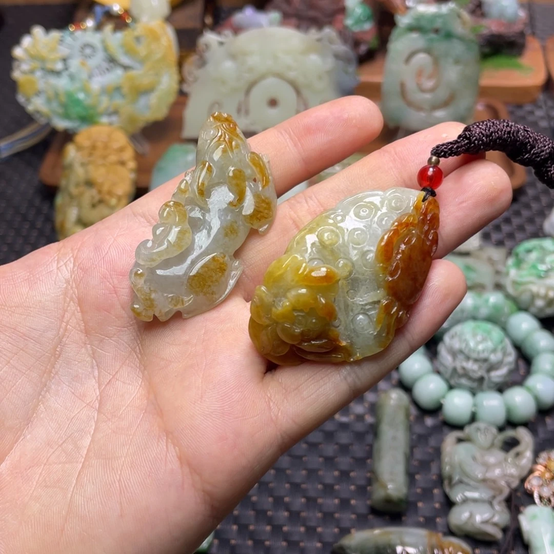 一***钱翡翠未镶嵌颈饰翡翠颈饰未镶嵌