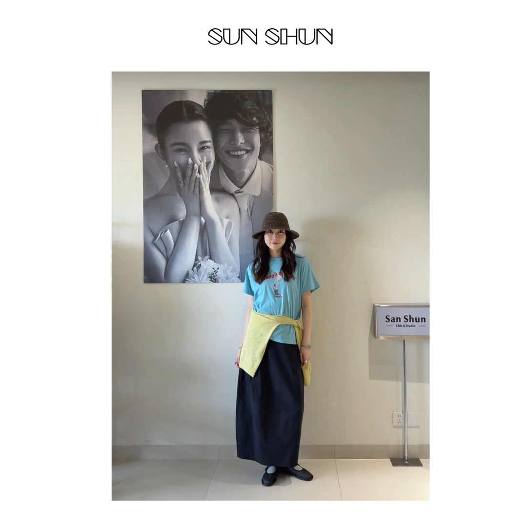 Sanshun-(市井放风)- 显瘦夏季四色宽松凉快百搭休闲短袖