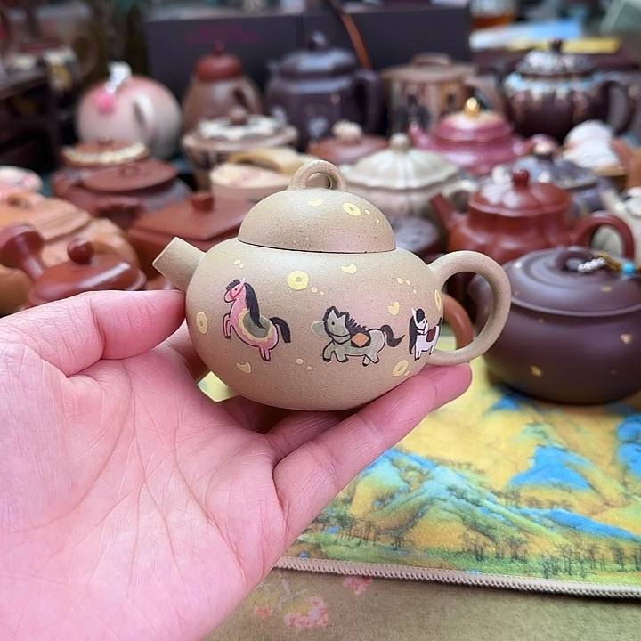 紫砂茶壶马上有钱120c