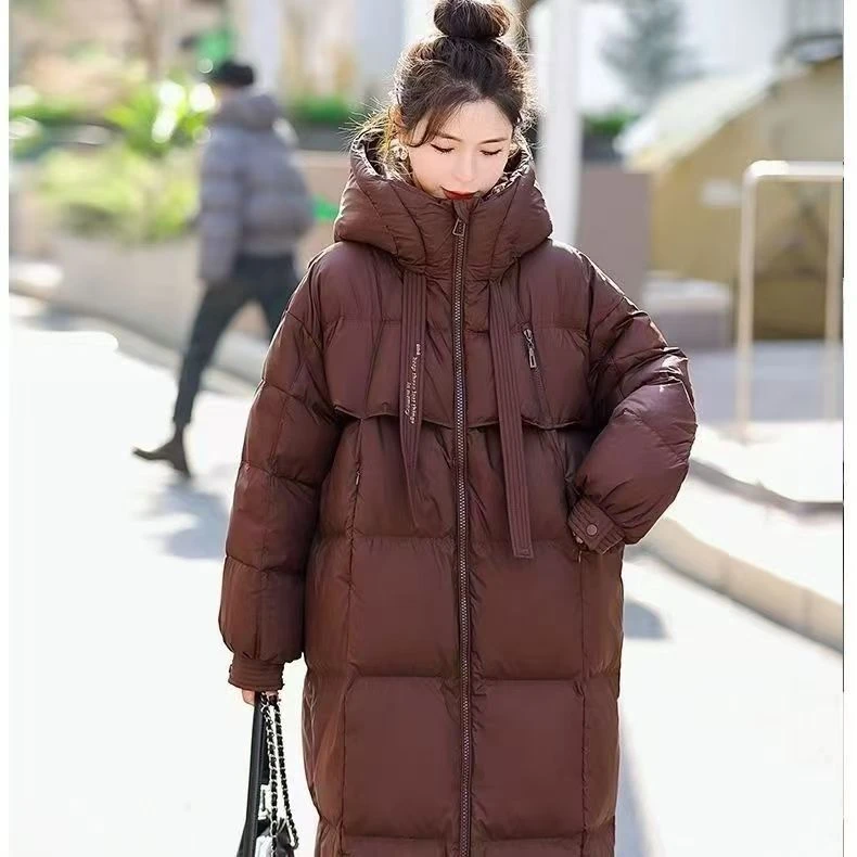 25-035-飘带款【珀嫚服饰】2025新款加厚保暖长款飘带羽绒服