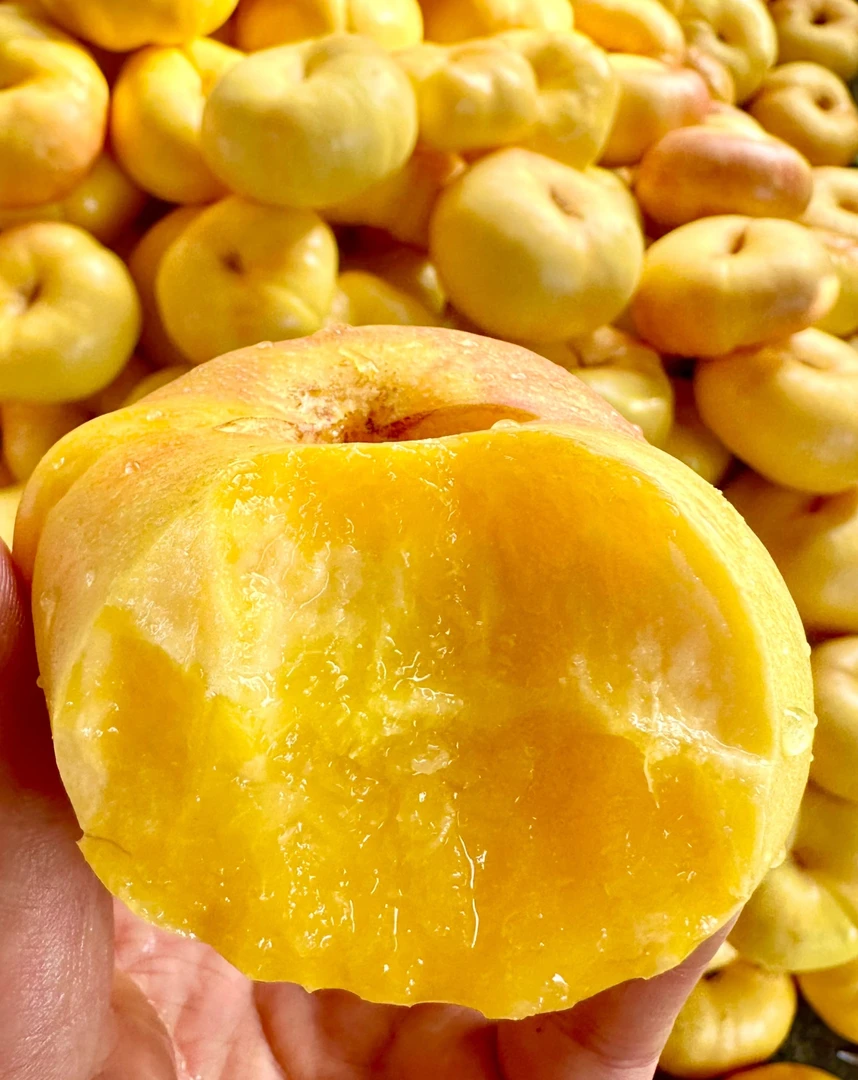 【京东】彩虹黄金油蟠桃奶油蟠桃网红水果贵妃扁桃果当季水果现摘