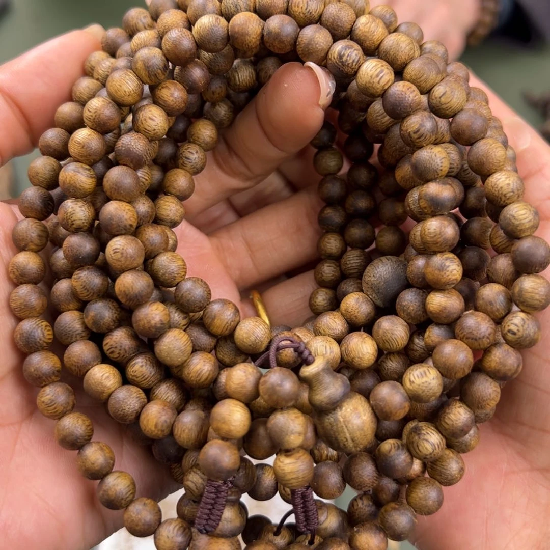 沉香手串海南老白棋卡7/15g多圈多样性发一