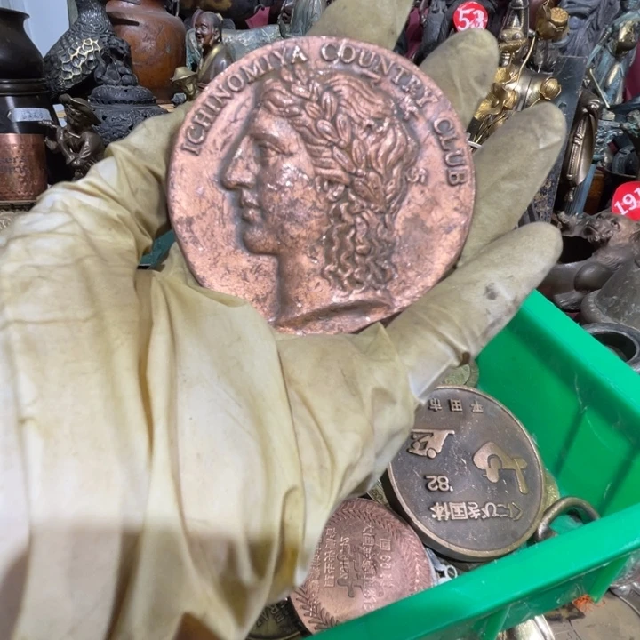 墨****室大阪回流铜器摆件