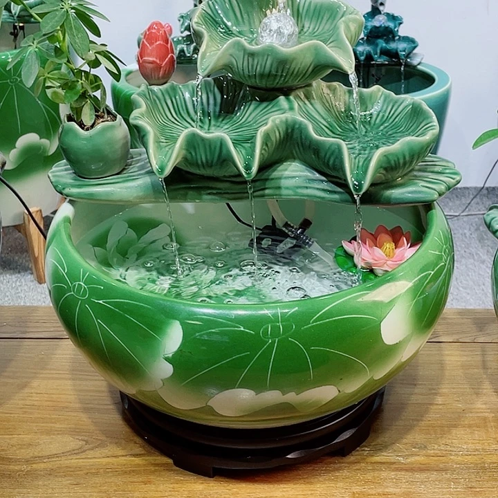 陶景德镇高温流水摆件11111日222