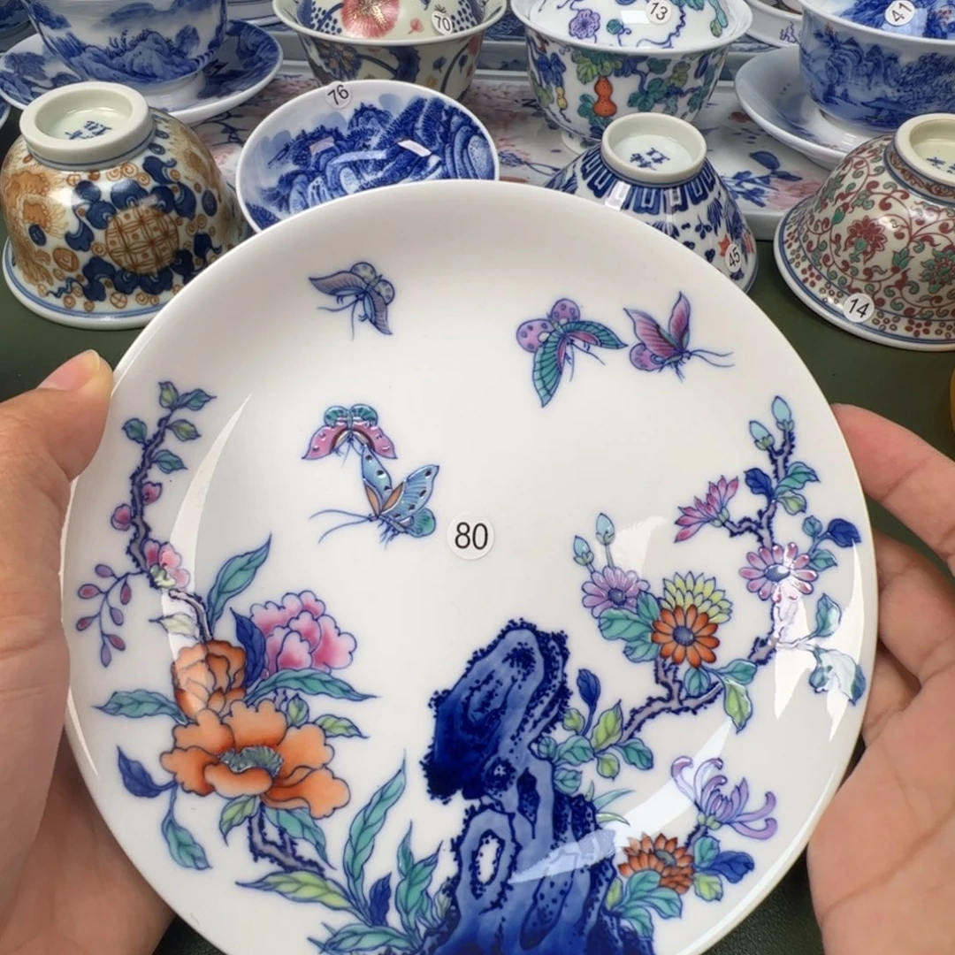陶瓷景德镇纯手工纯手绘茶具木木80