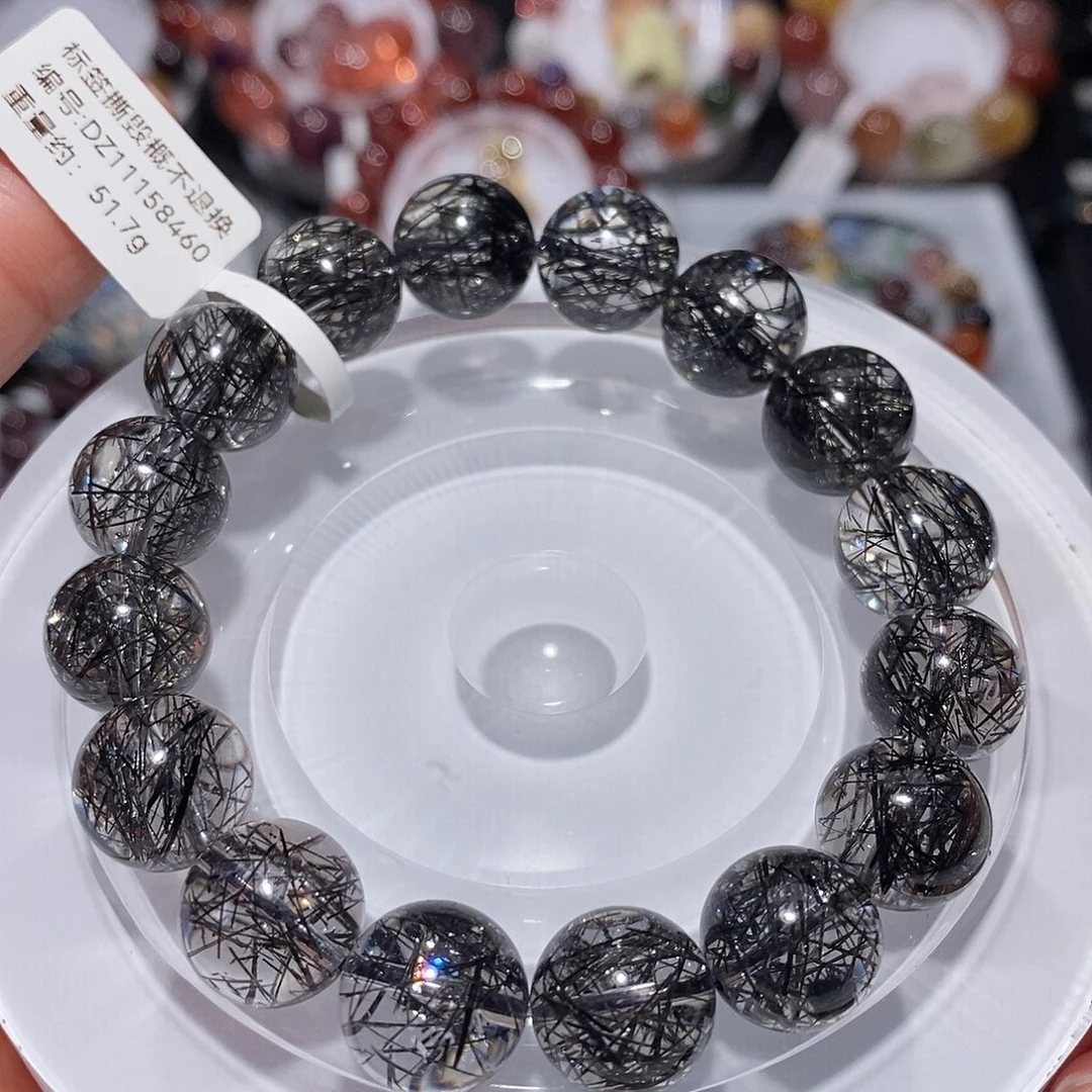 水晶手链未镶嵌F黑发晶13