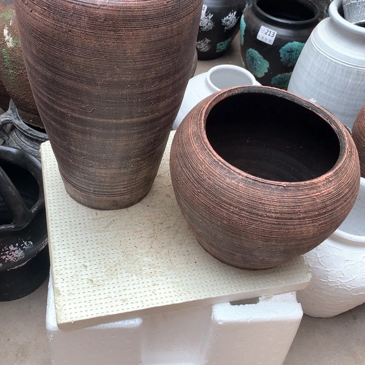 【闪购商品】粗糙盆默认打孔高34口12高18口14