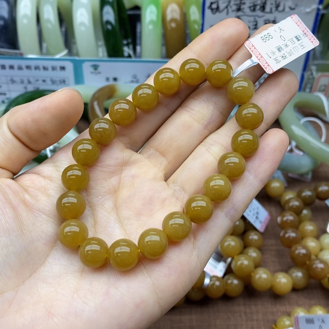 文***未镶嵌手串和田玉卡10