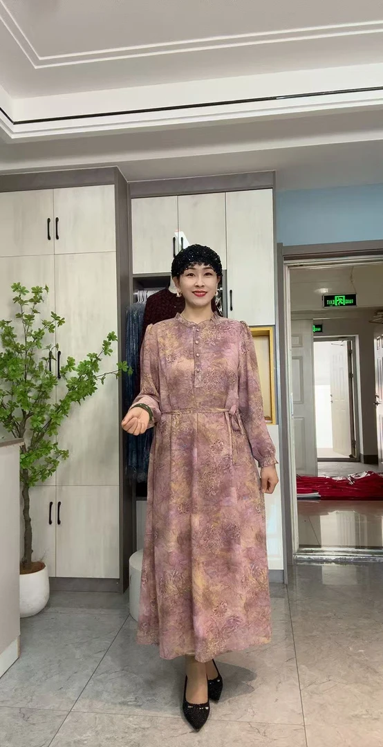 251夏季双纱连衣裙（裙长1.3左右）