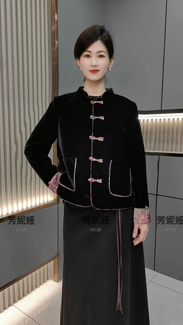 （现）901长袖盘扣国风外套