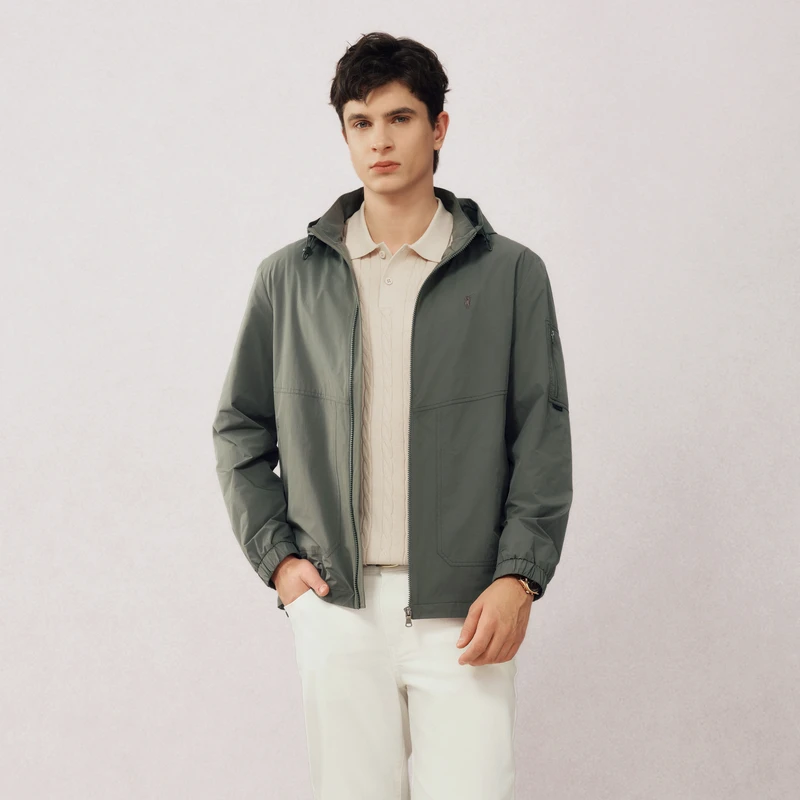 POLOWALK秋冬新品男士通勤休闲连帽夹克W51130661