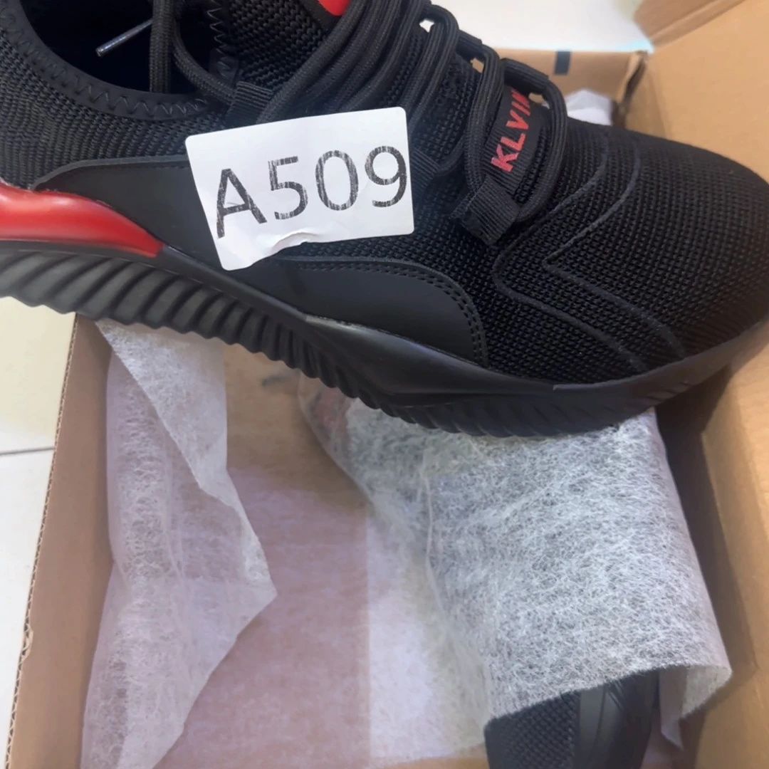 509。43码黑飞织红标防砸防刺