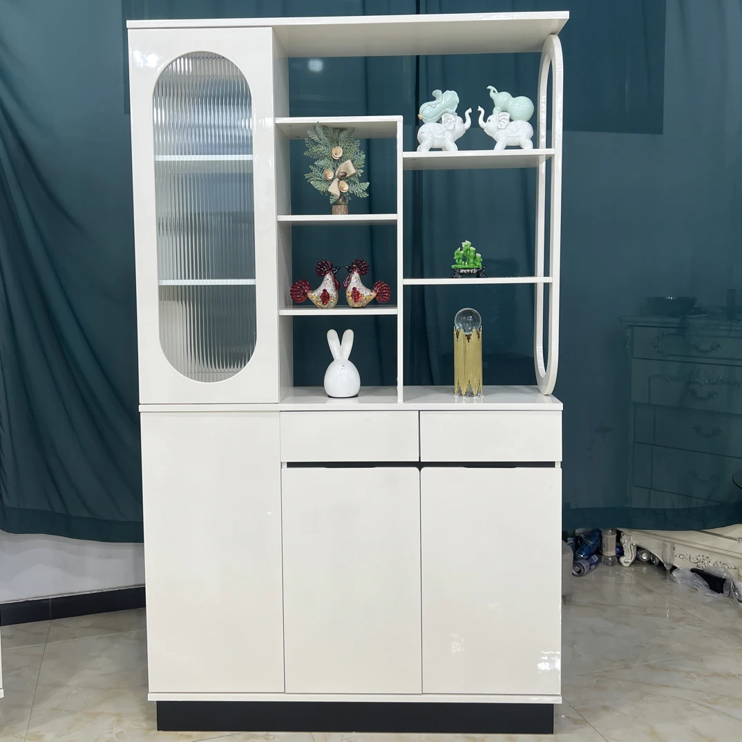 实木生态板双面客厅简约隔断家用轻奢门厅玄关柜门柜子展示柜储物