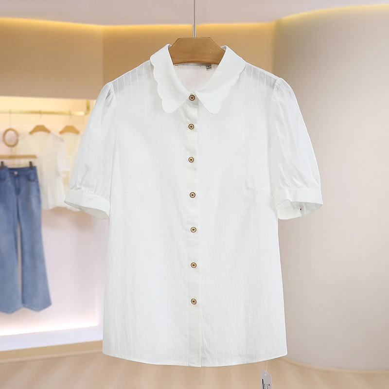 S1703-伍莎服饰云仓百搭时尚新款衬衫夏季#RXZ46S021