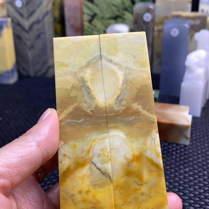 广东石望**亭青田石印章石