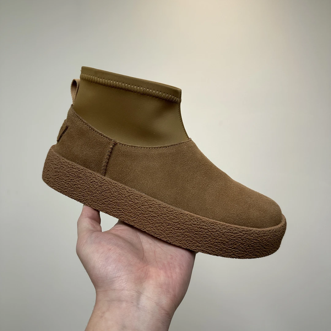 【5809-1】真皮橡胶底高帮勃肯鞋