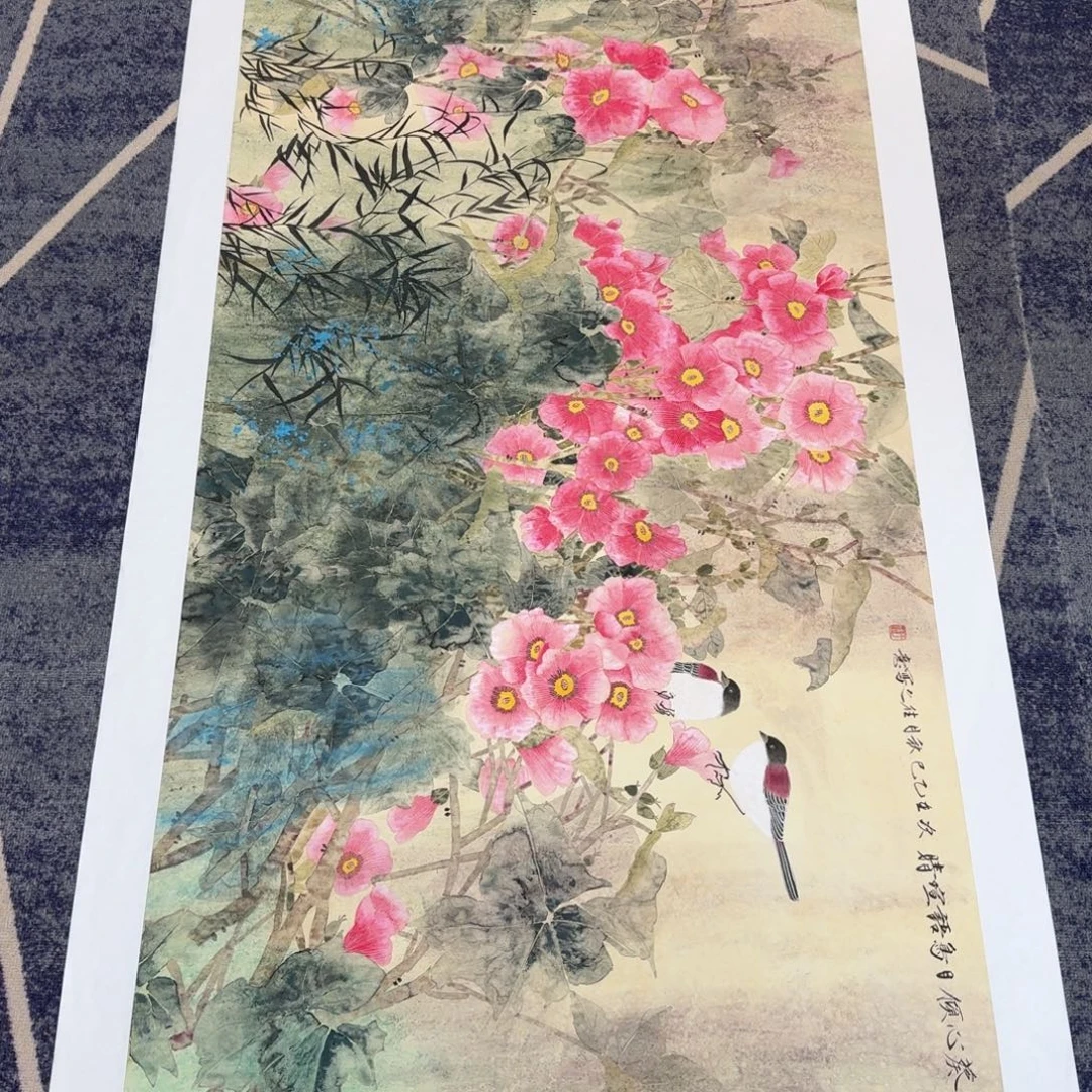 国画国画作品山水花鸟纯手绘