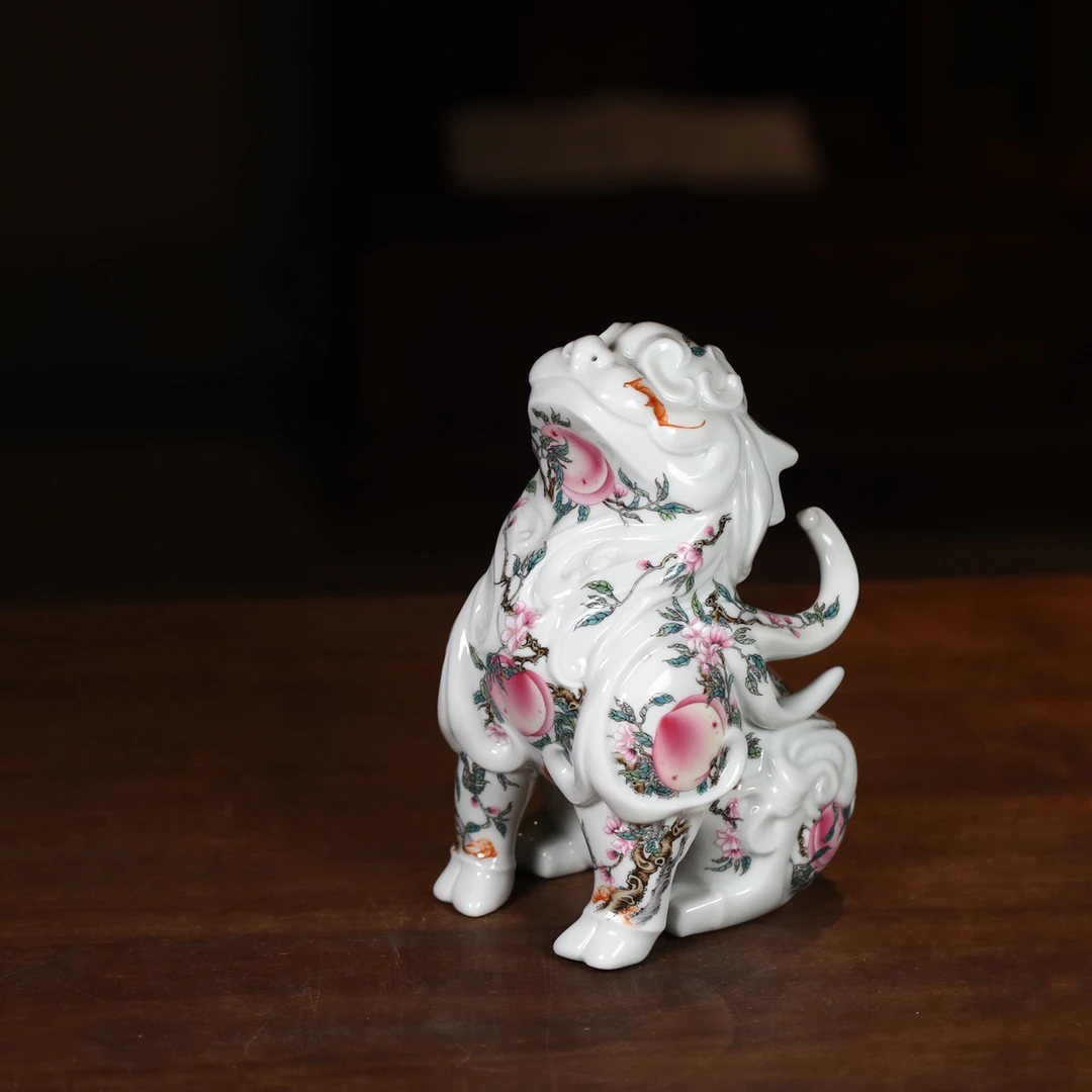 艺林堂 九桃五福麒麟儿摆件