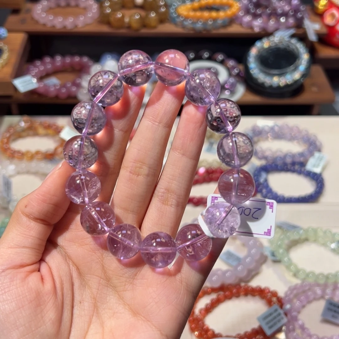 未镶嵌水晶手串14m高货漏价玻利维亚紫阿塞