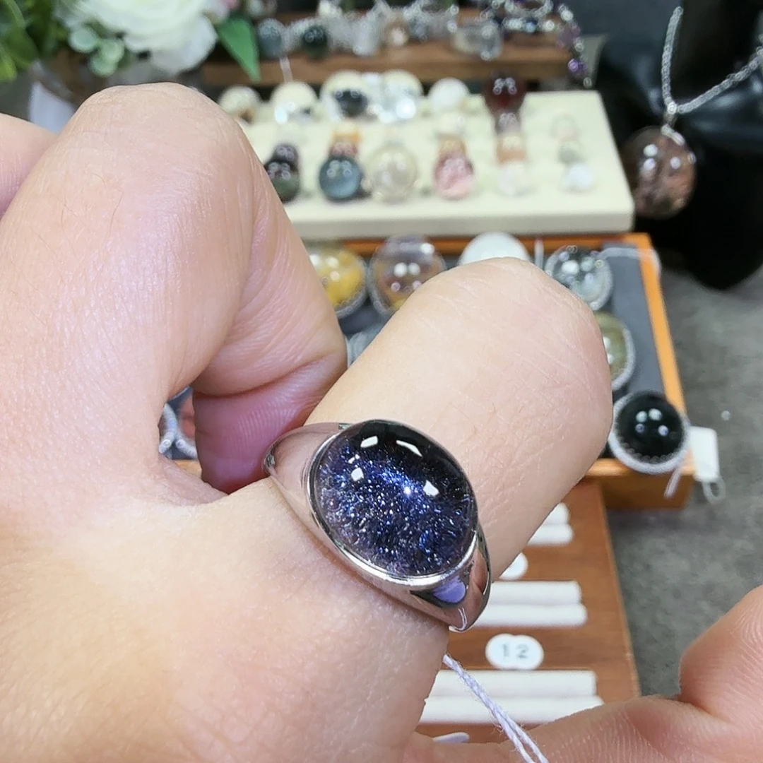 银S925镶嵌水晶戒指