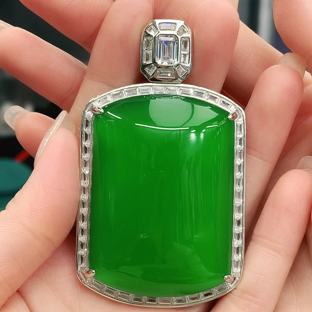 银S925镶嵌吊坠玛瑙/玉髓