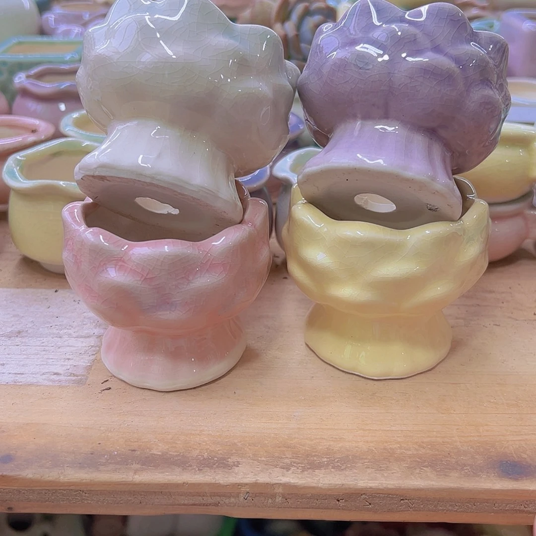 陶瓷花盆当场满12包邮