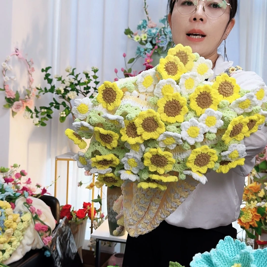 手工钩织设计花毯